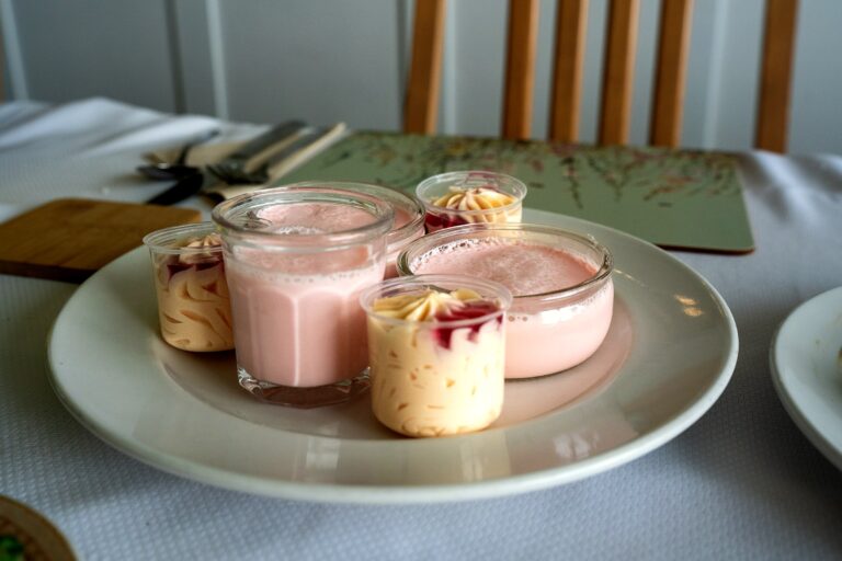 Individual dessert pots served at Mount Olivet